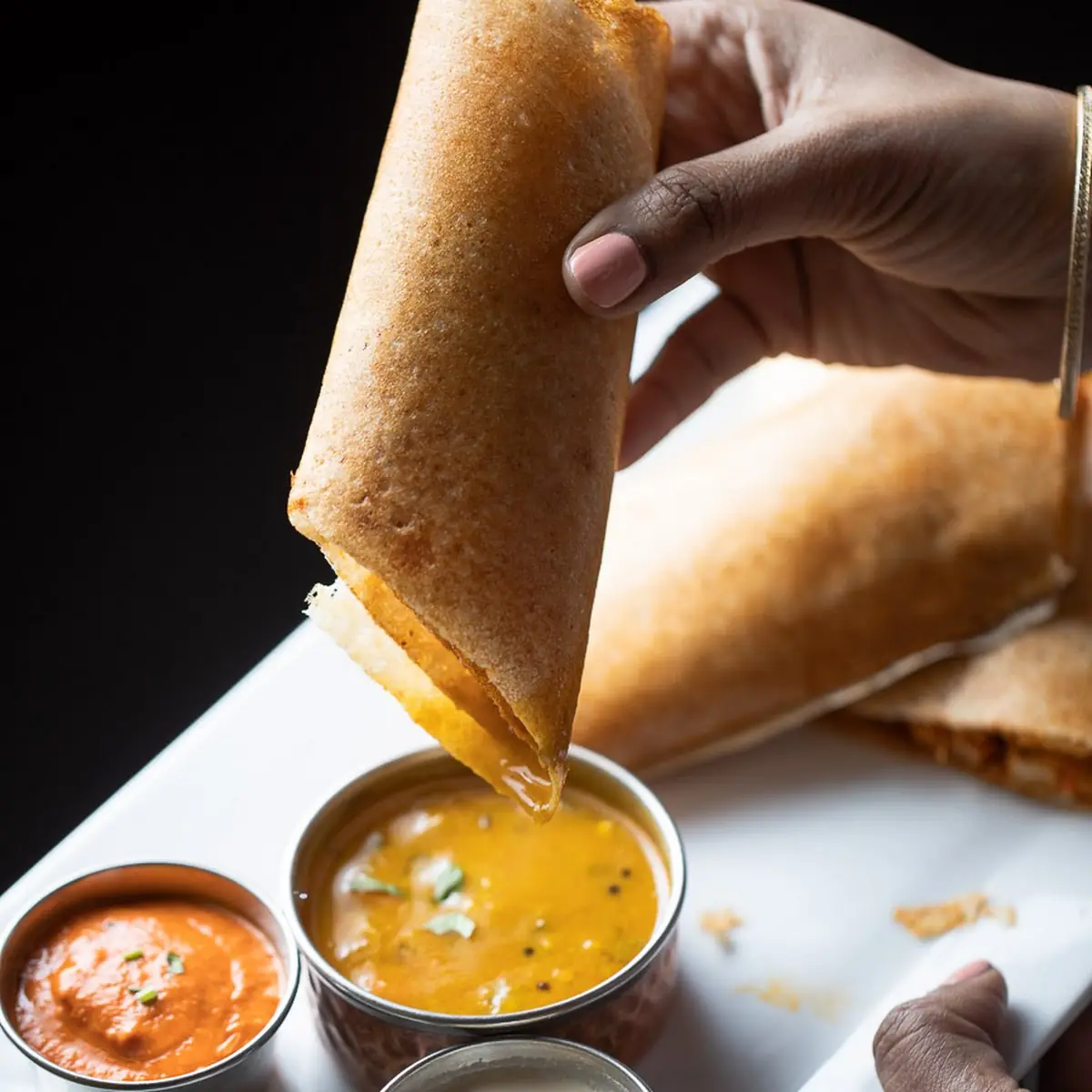 Chicken Manchurian Dosa