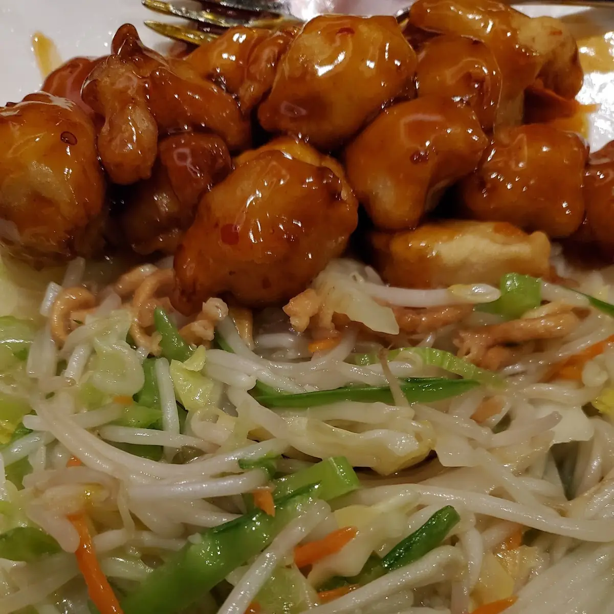 General TSO's Chicken and Vegetable Chop Suey