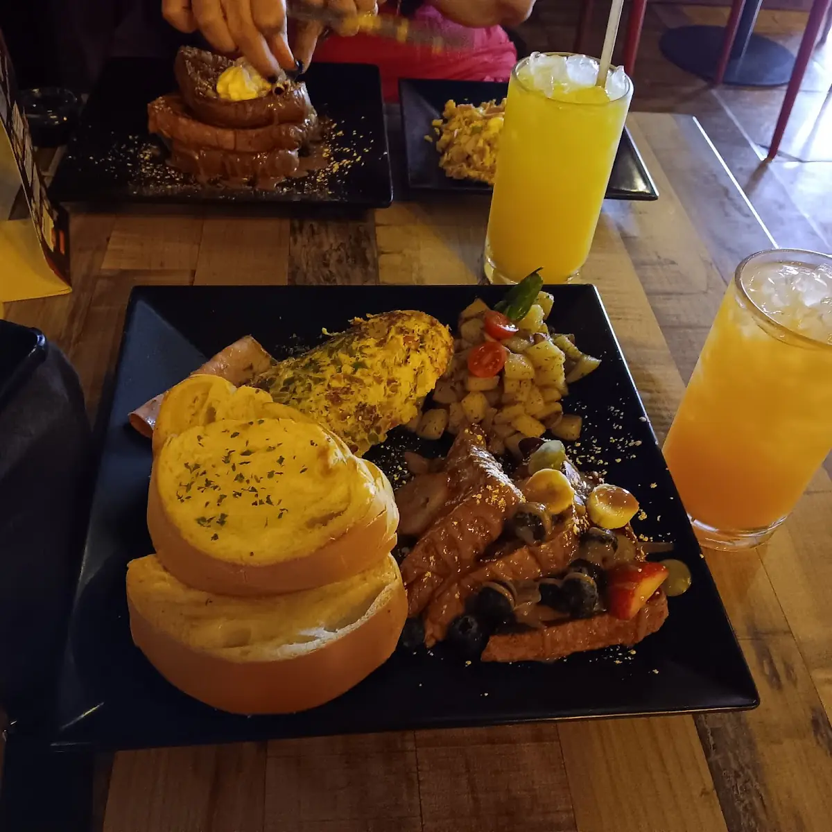 Luxury Omelette with French Toast Combo