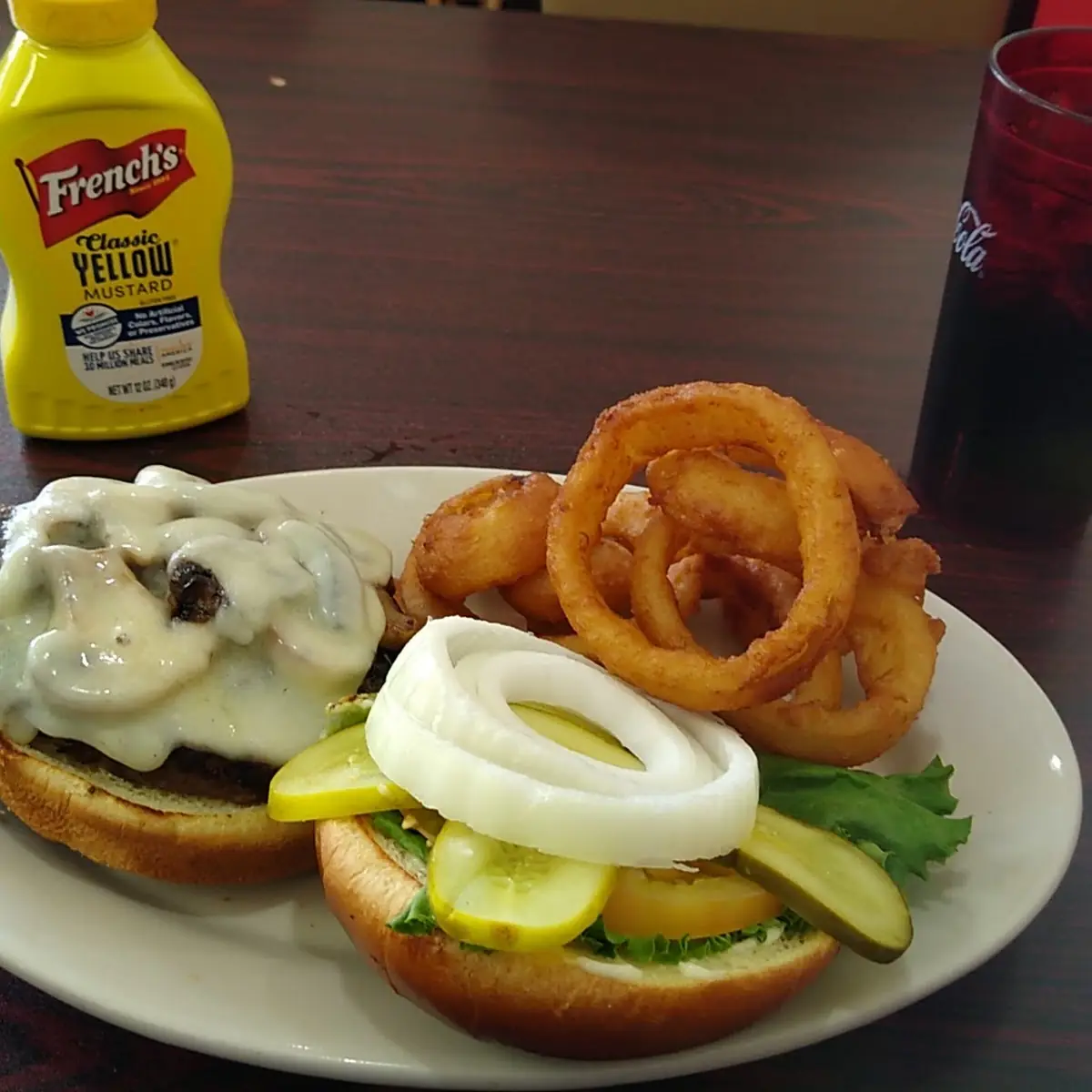 Mushroom Burger with the Fixings