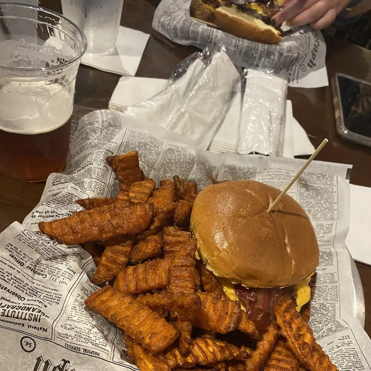 Bacon Cheeseburger Sweet Potato Fries