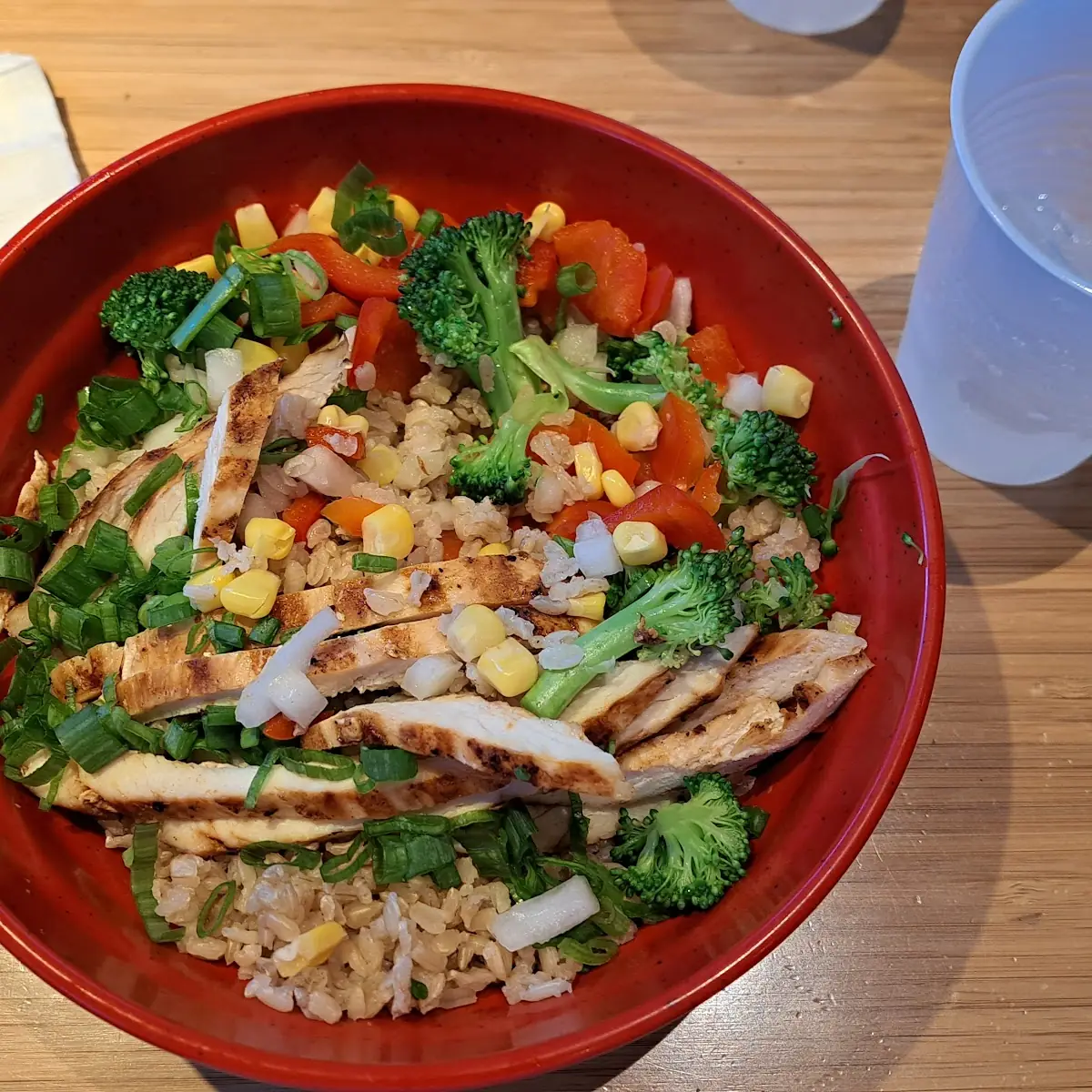 Bowl White Meat Chicken Rice and Veggies