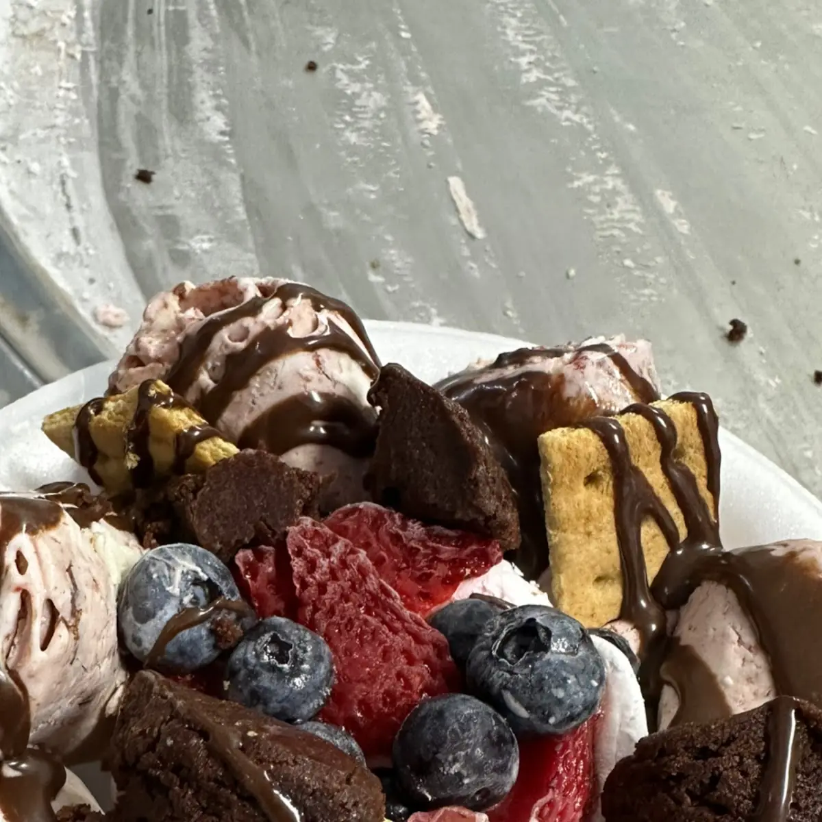Strawberry Nutella Ice Cream Crepe