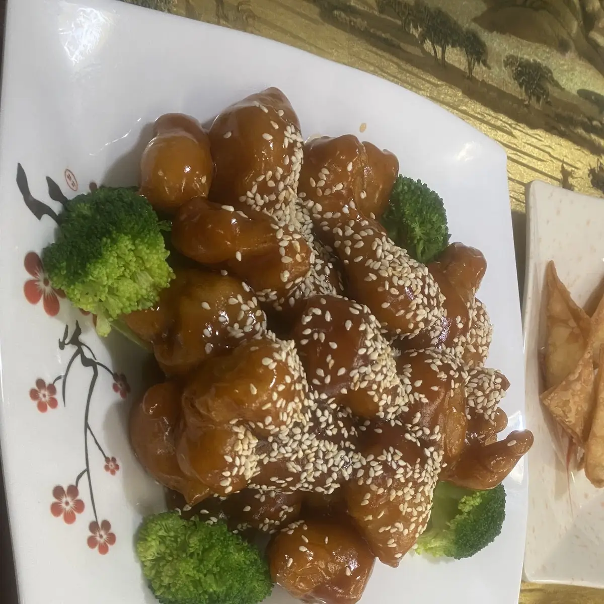 Sesame Chicken with Fried Rice