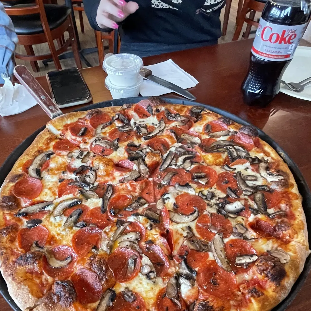 Pepperoni and Mushroom Pizza