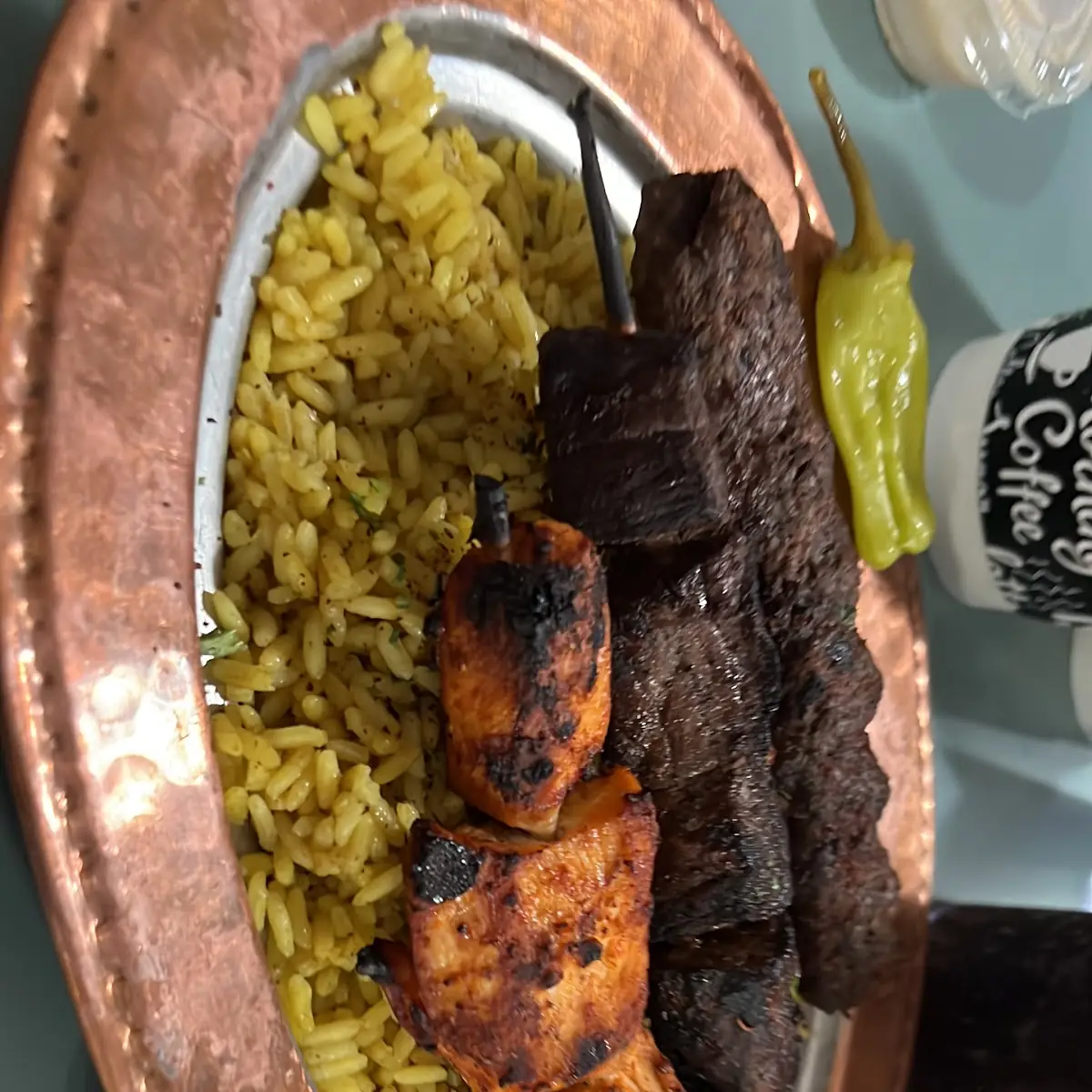 Mixed Grill over Rice