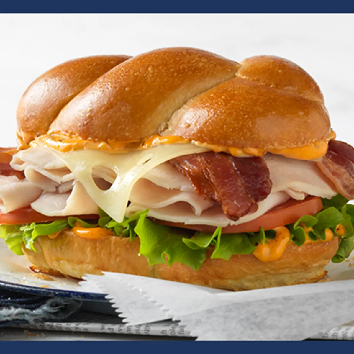 Turkey Bacon & Swiss Sandwich