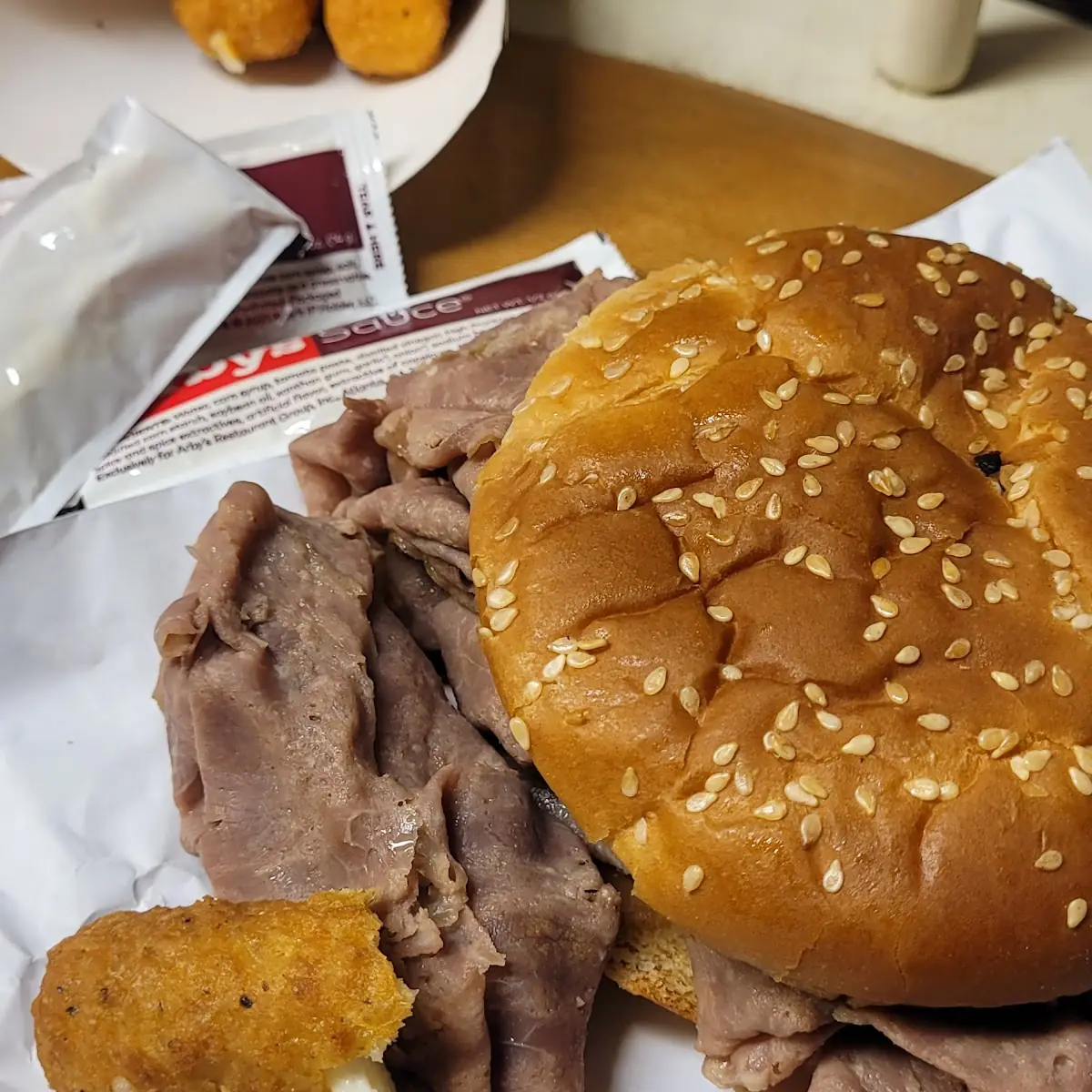 Half Pound Roast Beef Sandwich