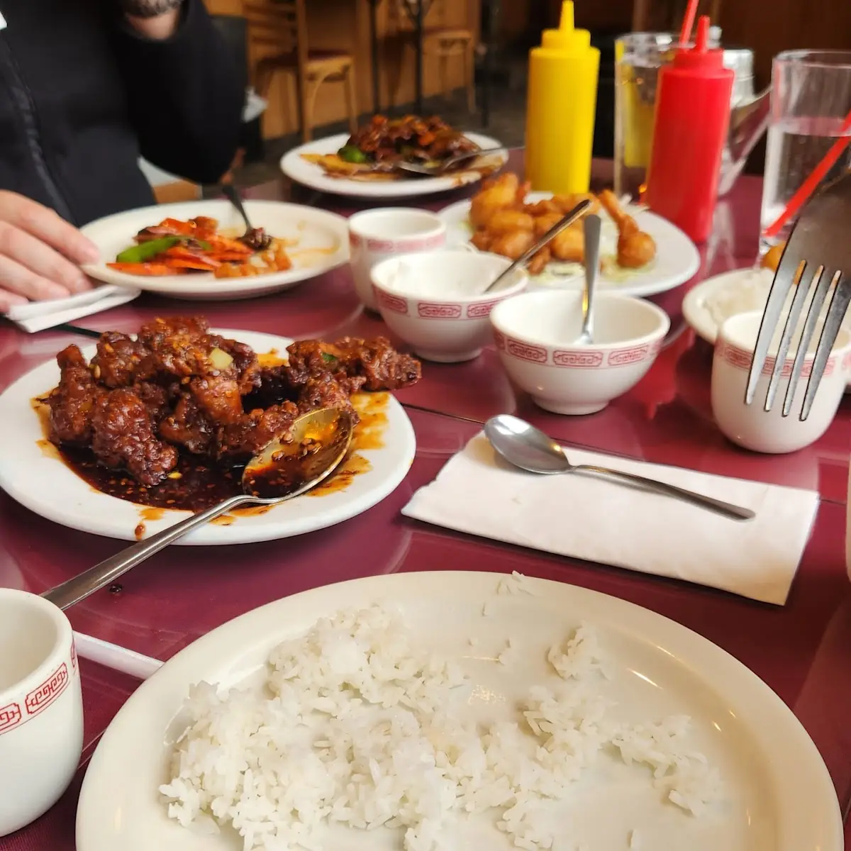 Orange Chicken and White Rice
