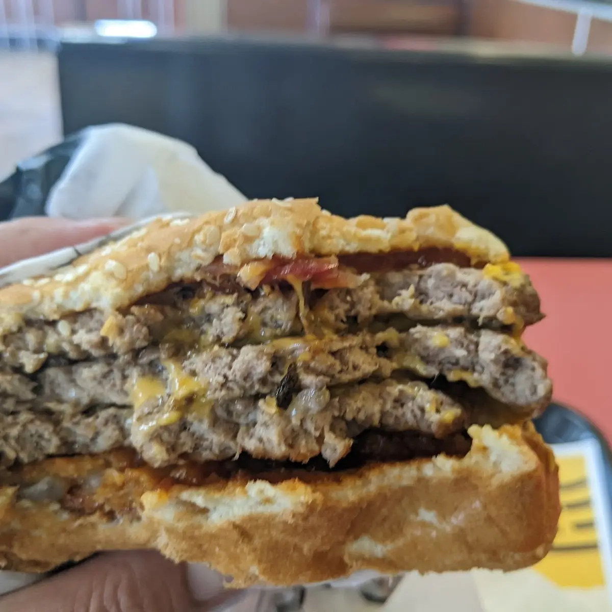 Triple Western Bacon Cheeseburger