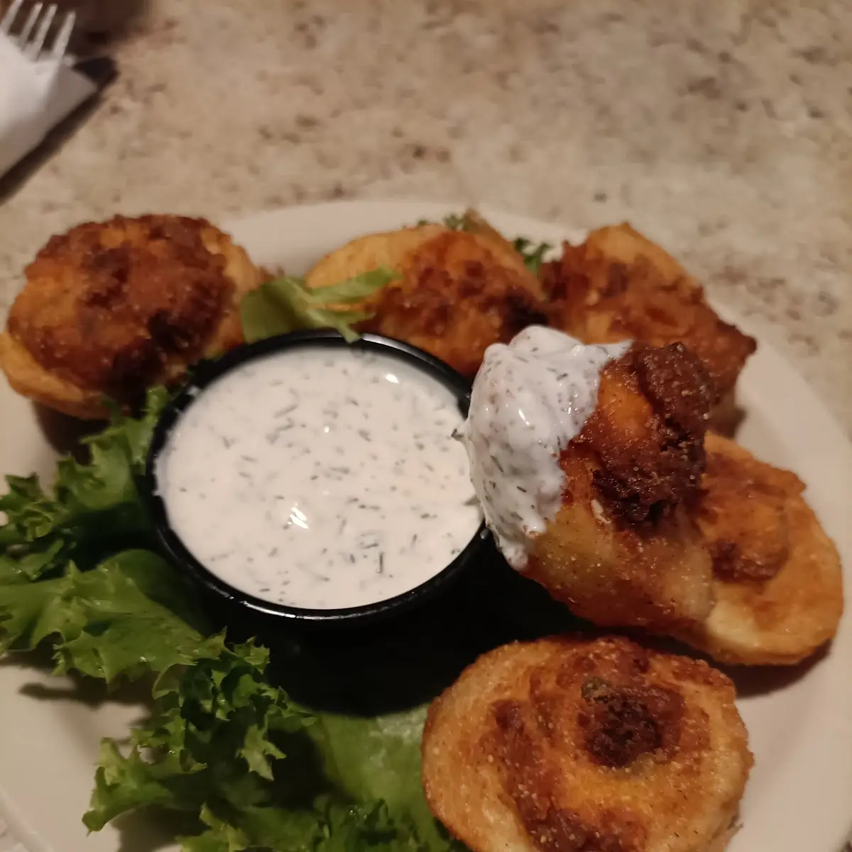 Fried Mushrooms and Ranch
