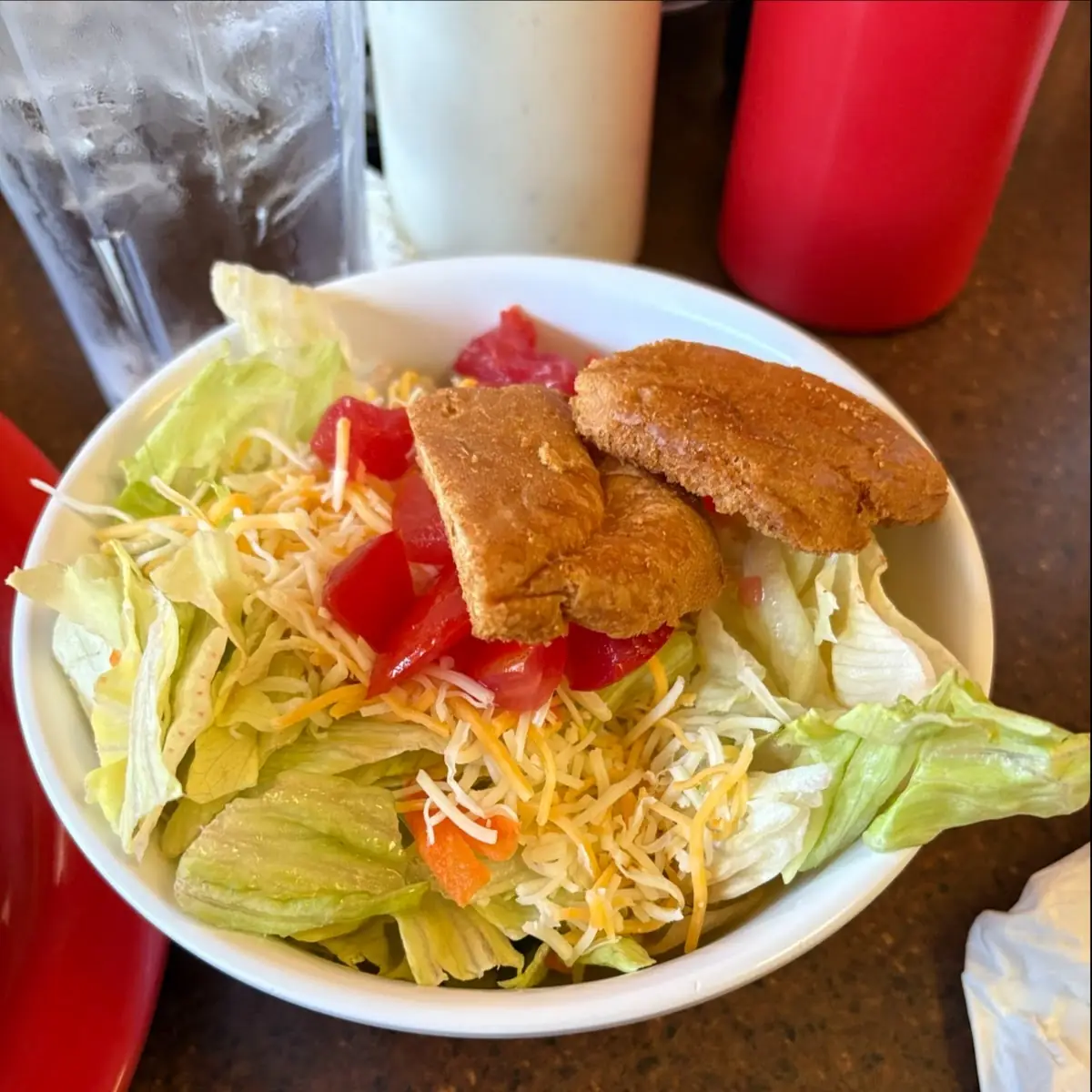 Side Salad with Homemade Ranch Dressing