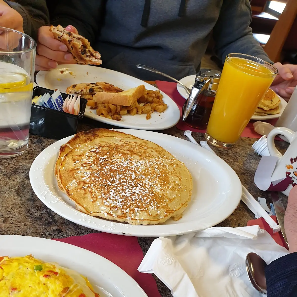 Veggie Omelette Pancakes