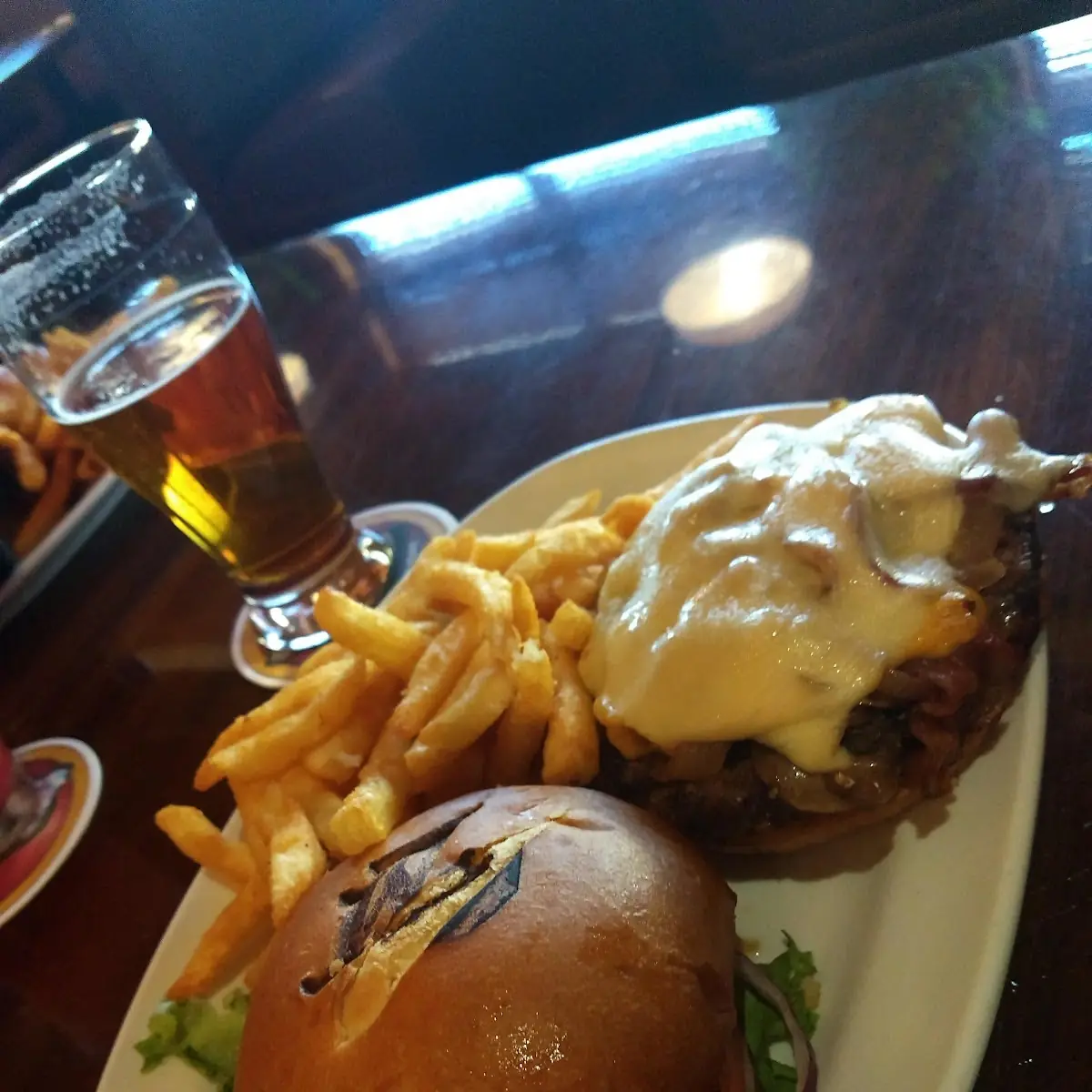 Mushroom Swiss Burger