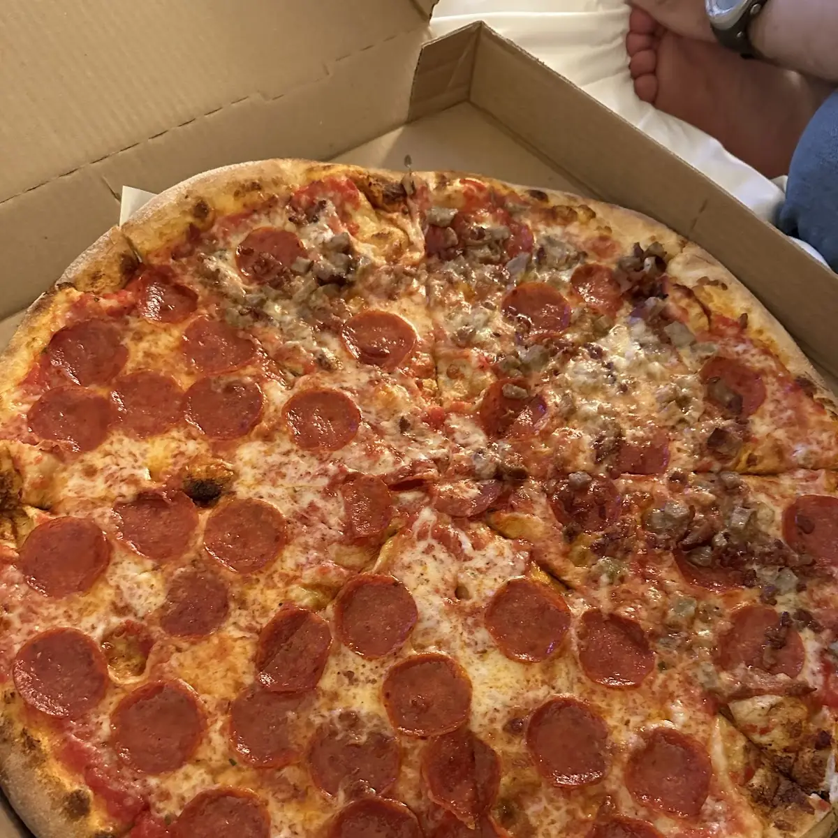 Cauliflower Pepperoni  Crust Pizza