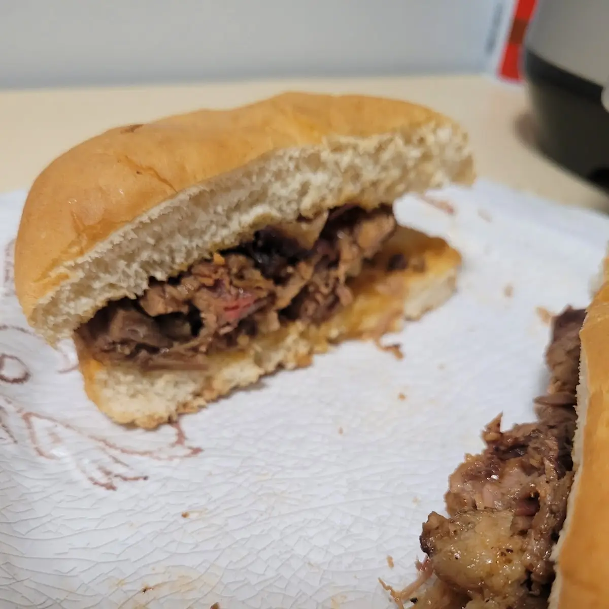 Chopped Brisket Sandwich