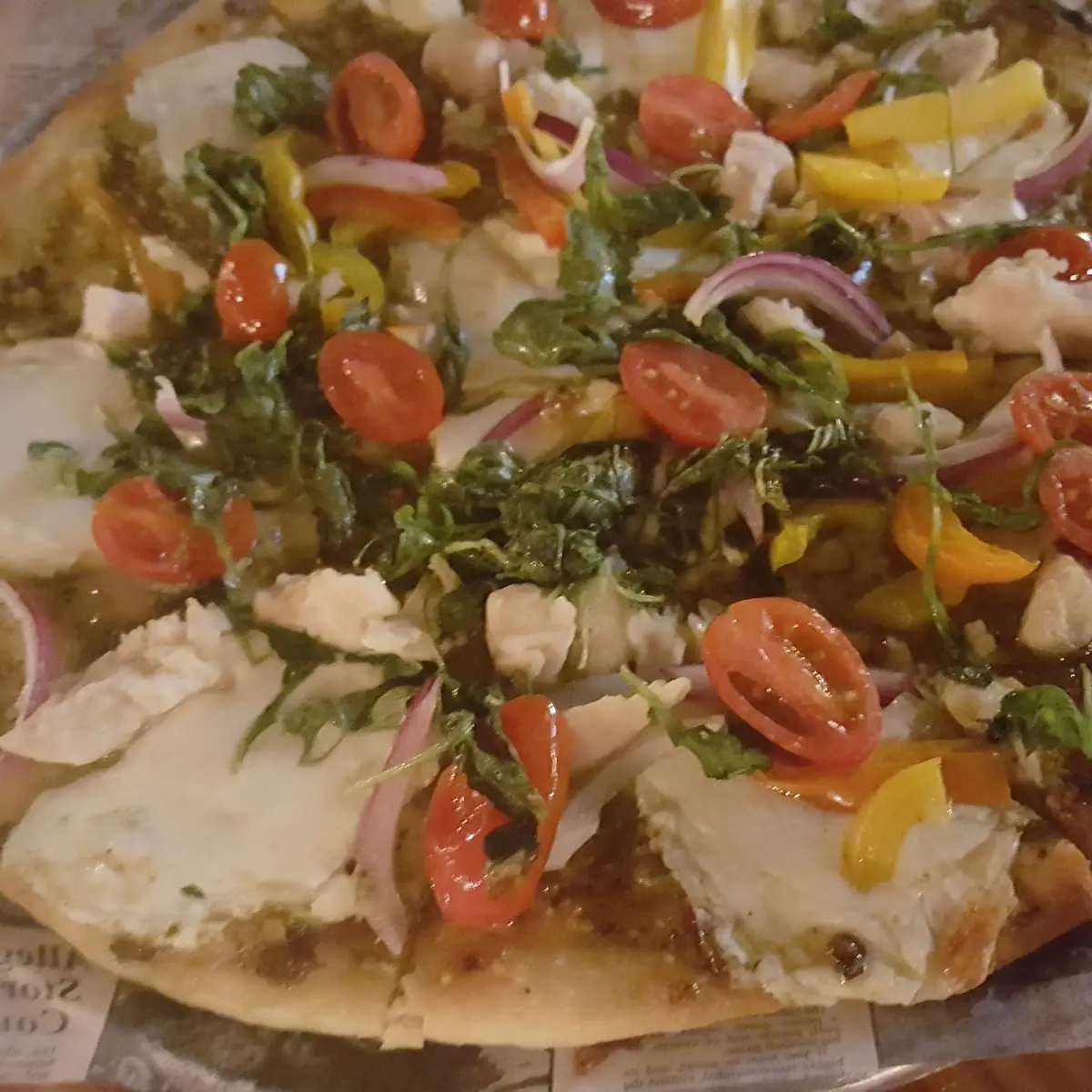 Chiken Pesto Pizza