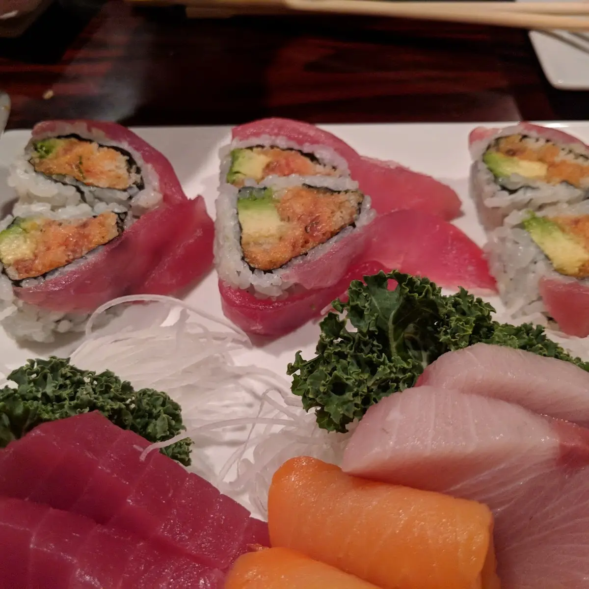 Tuna and Salmon Sashimi