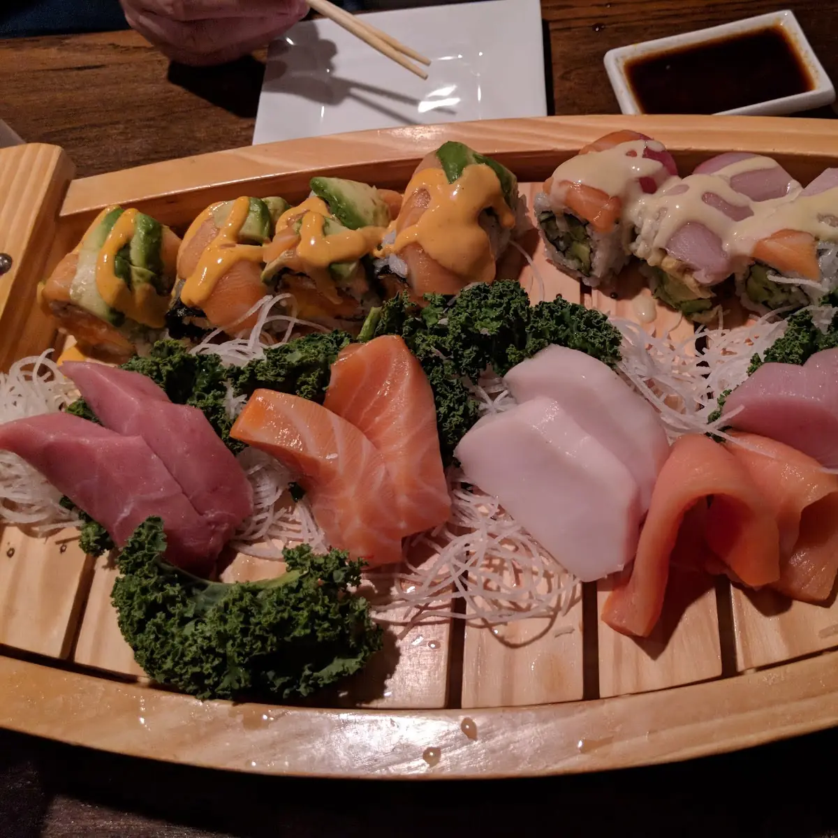 Various Sushi and Sashimi