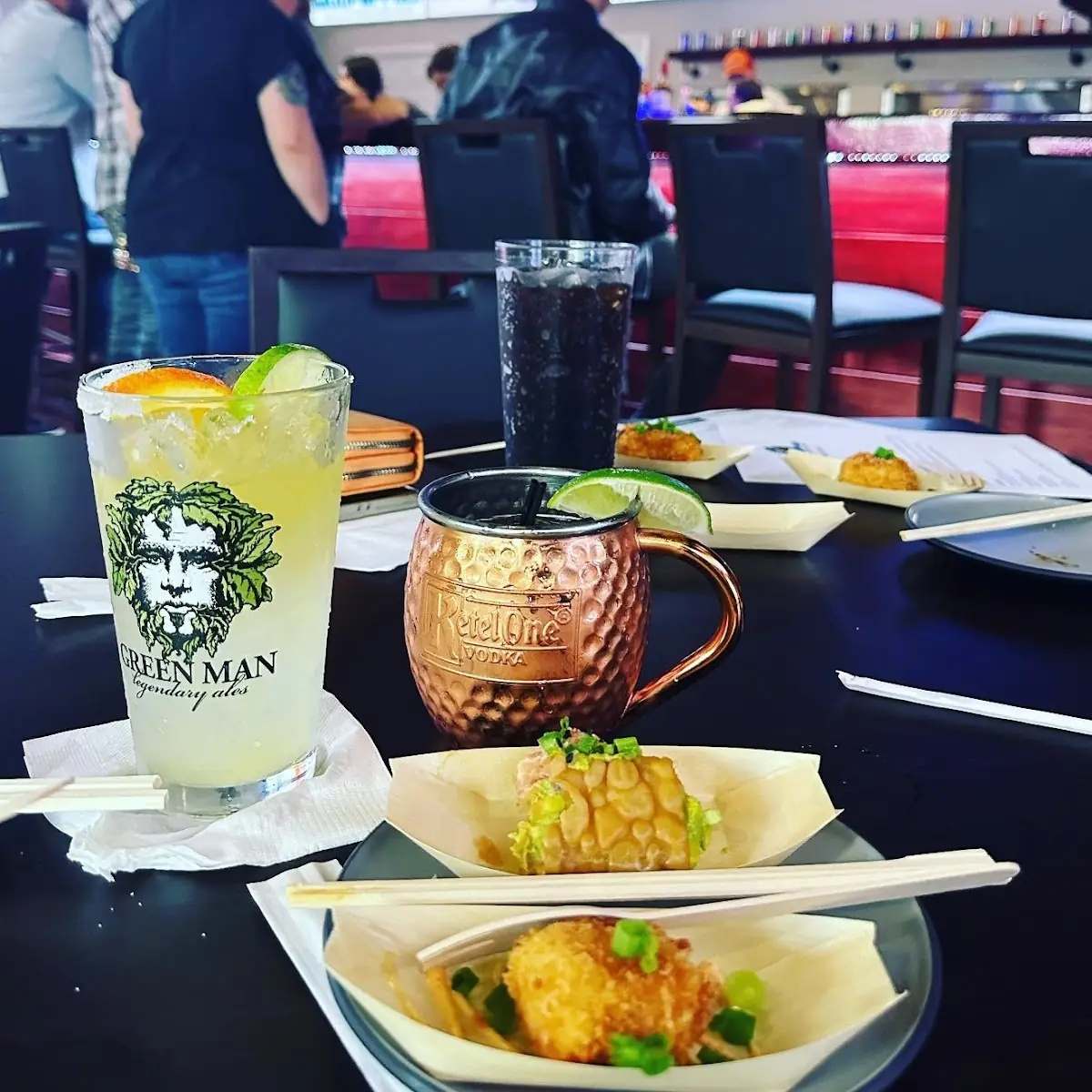 Fried Ramen Mac and Cheese Bites & Sushi Tacos