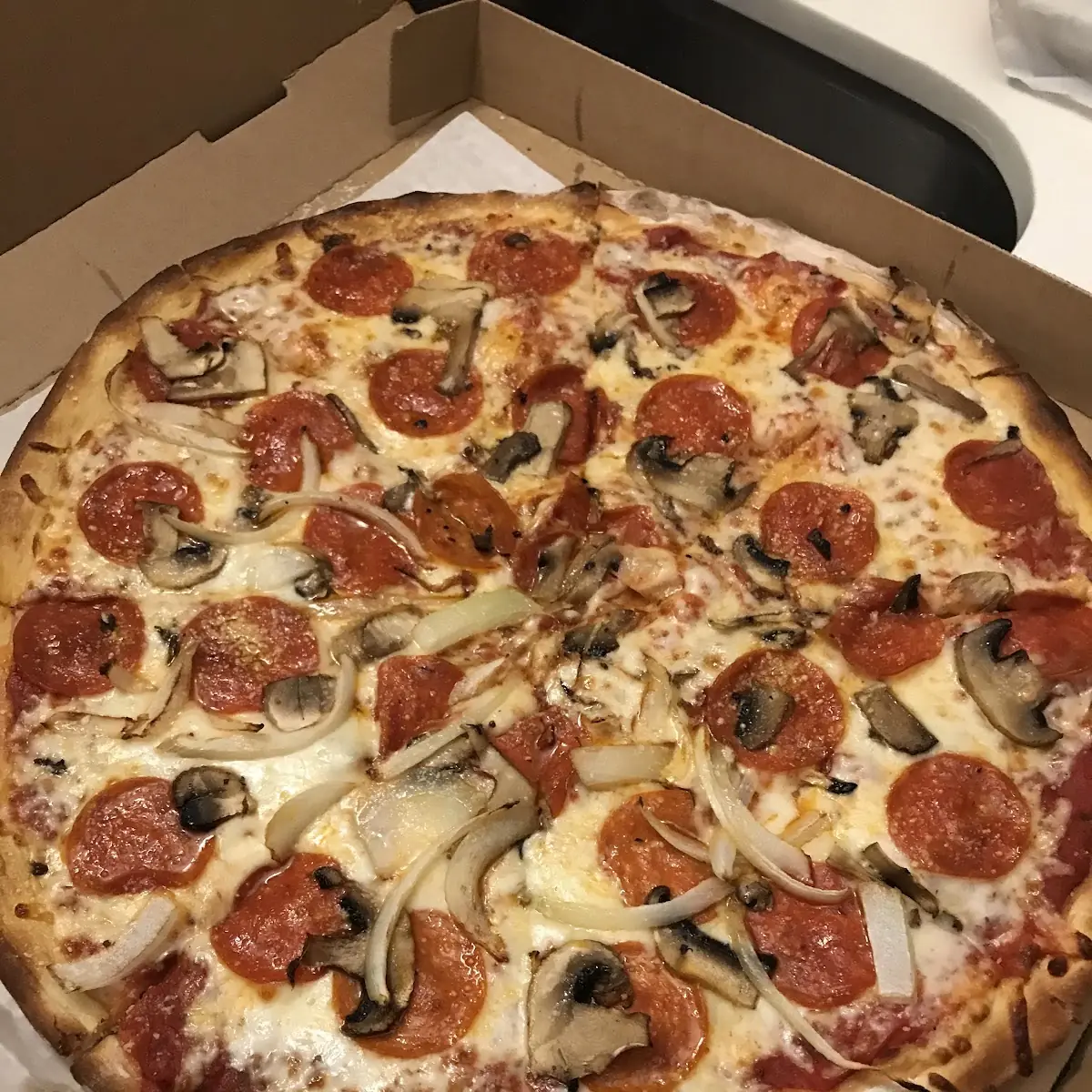 Pepperoni and Mushroom Pizza