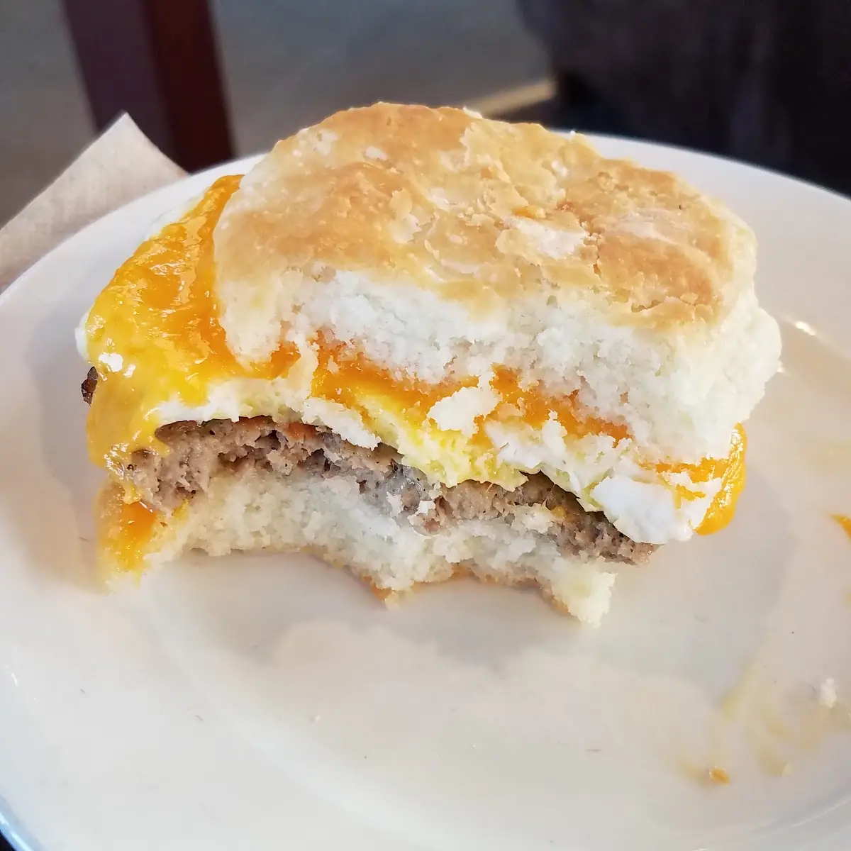 Sausage Egg and Cheese Biscuit