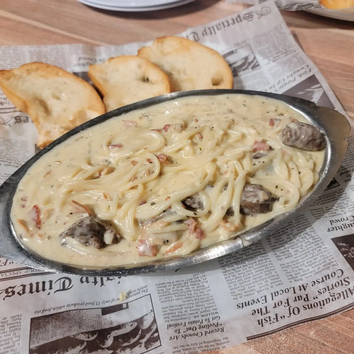 Carbonara Pasta Churrasco