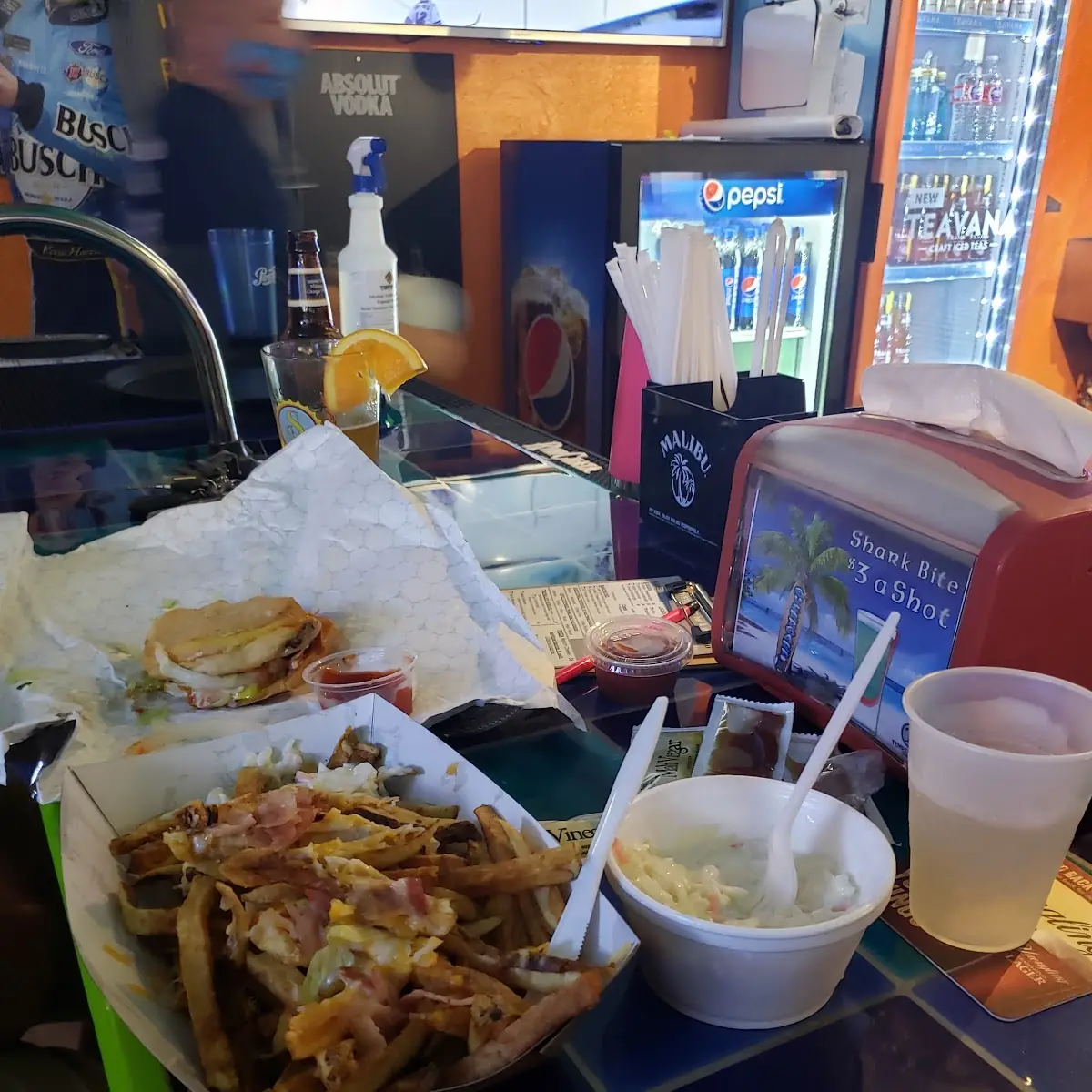 Burger and Loaded Fries