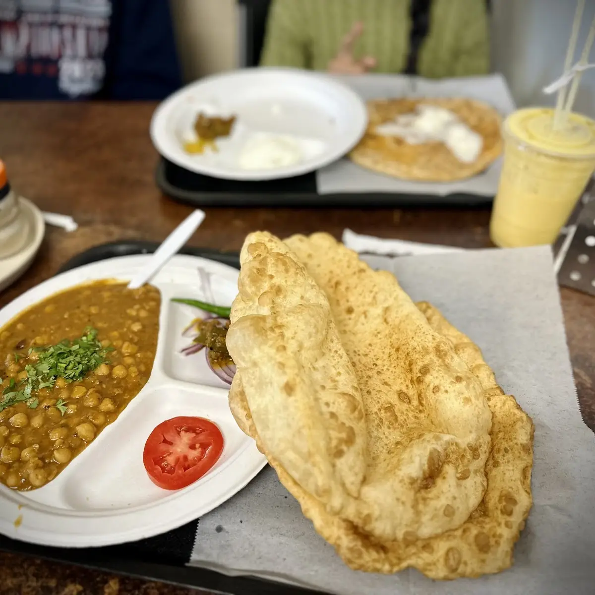 Chana Masala with Puri Bread