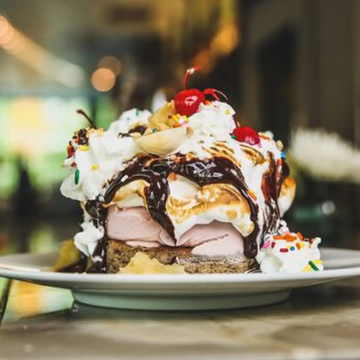 Hazelnut Brownie Sundae