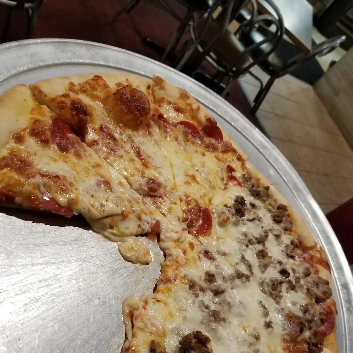 Pepperoni Pizza and Meat Lovers Pizza