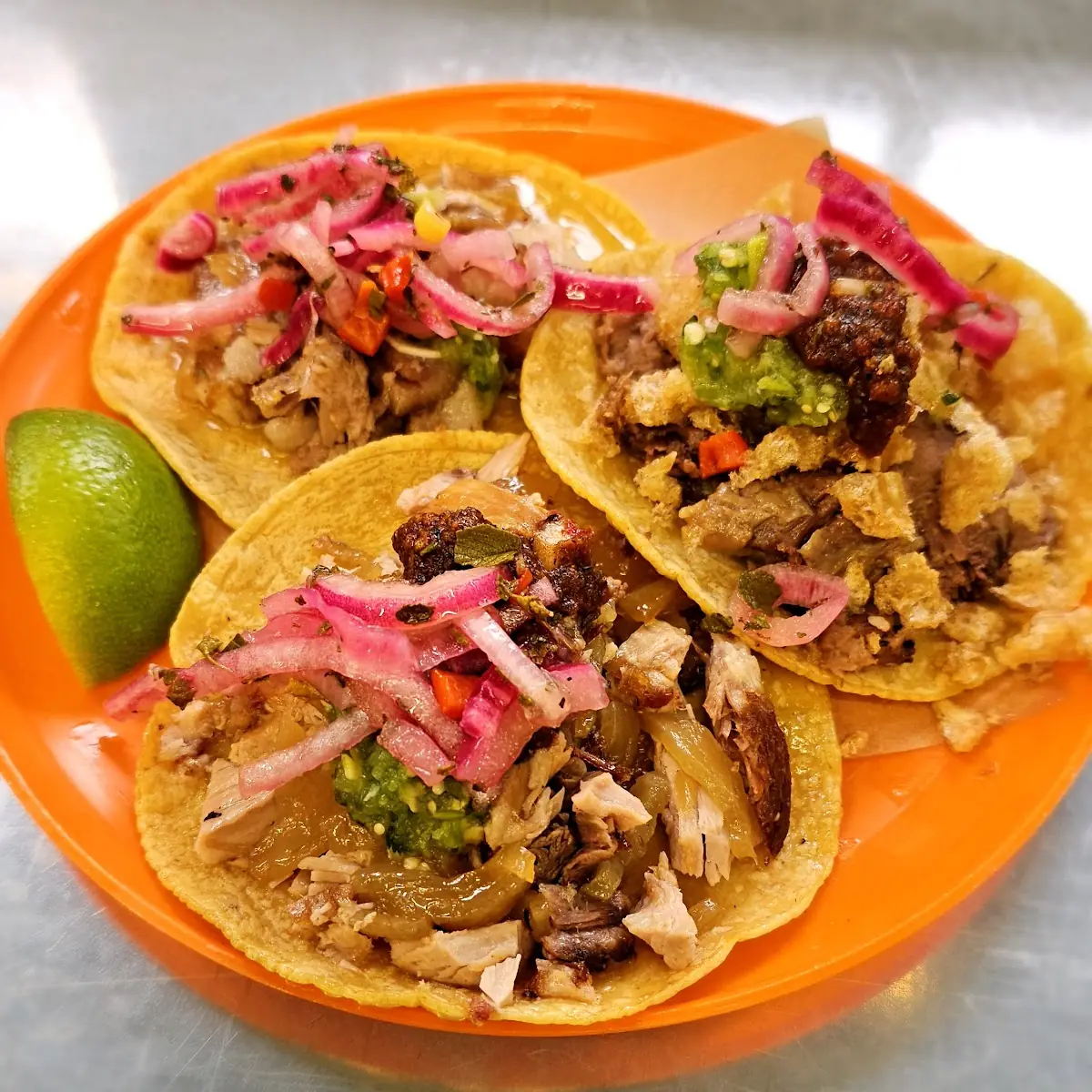 Carnitas Tacos with Pickled Onions