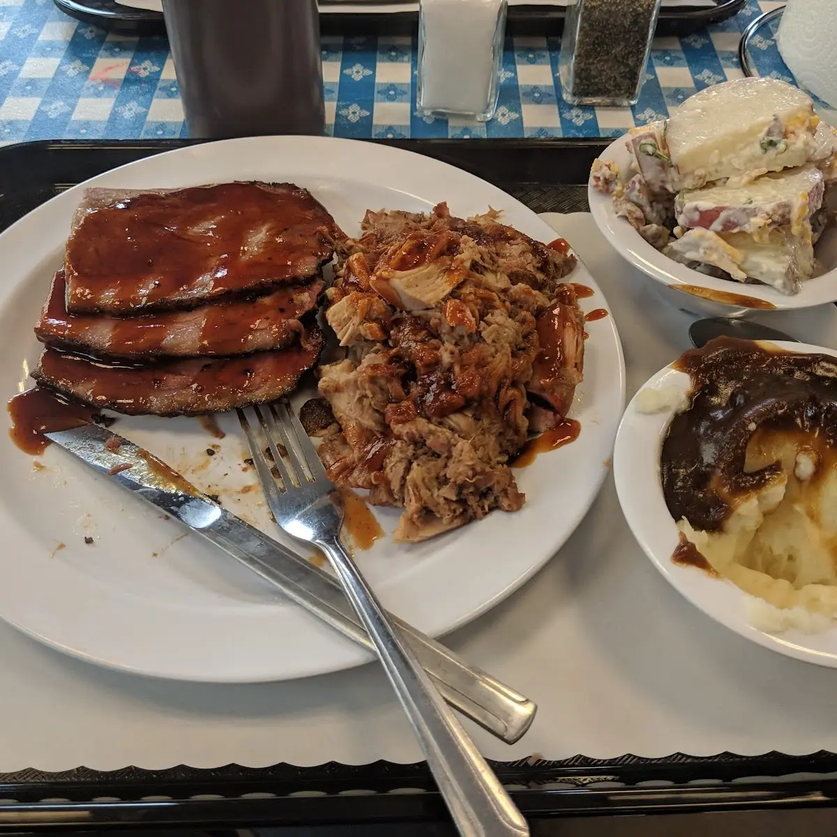 Potato Salad Mashed Potatoes Brisket Pulled Pork