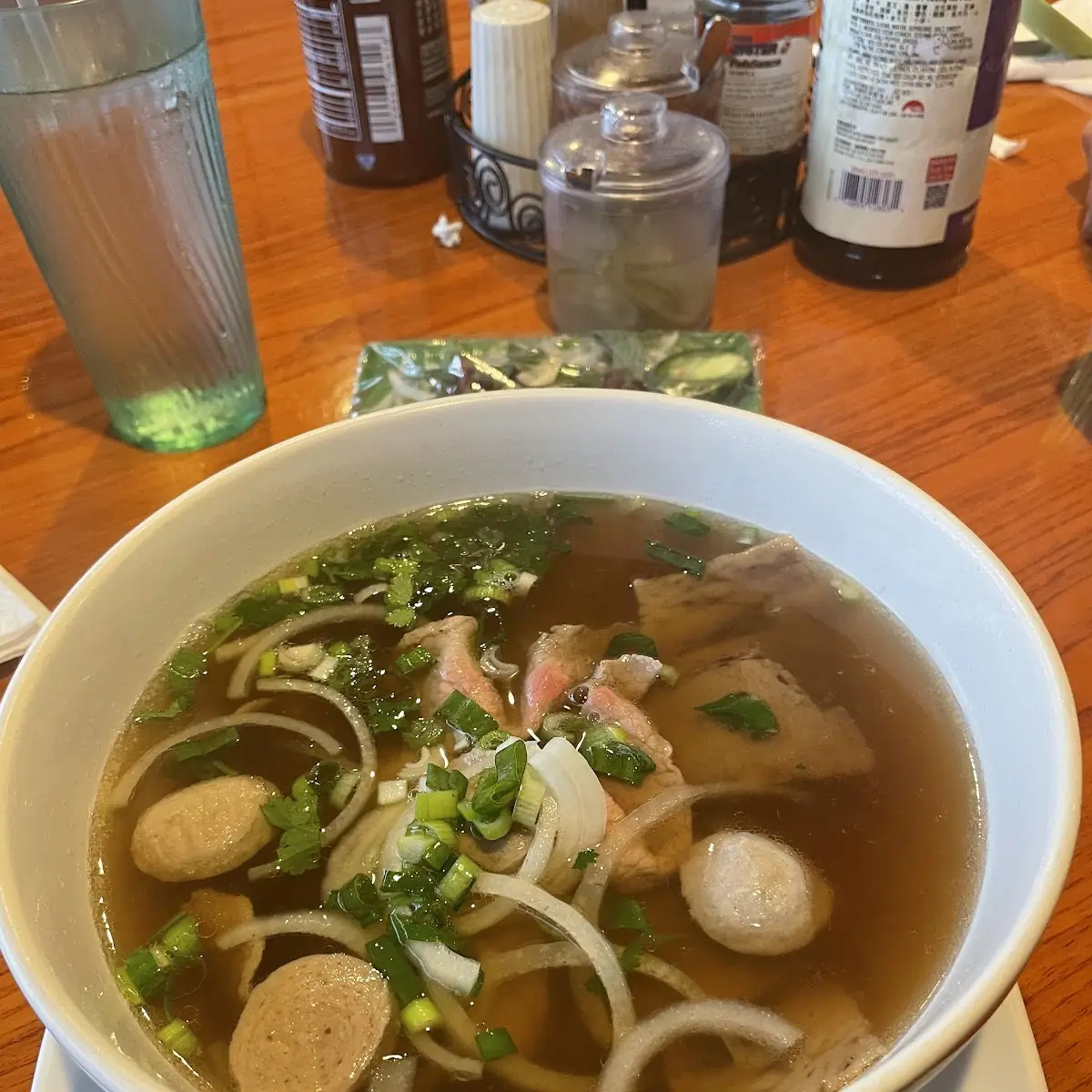 Beef Pho with Noodles and Broth