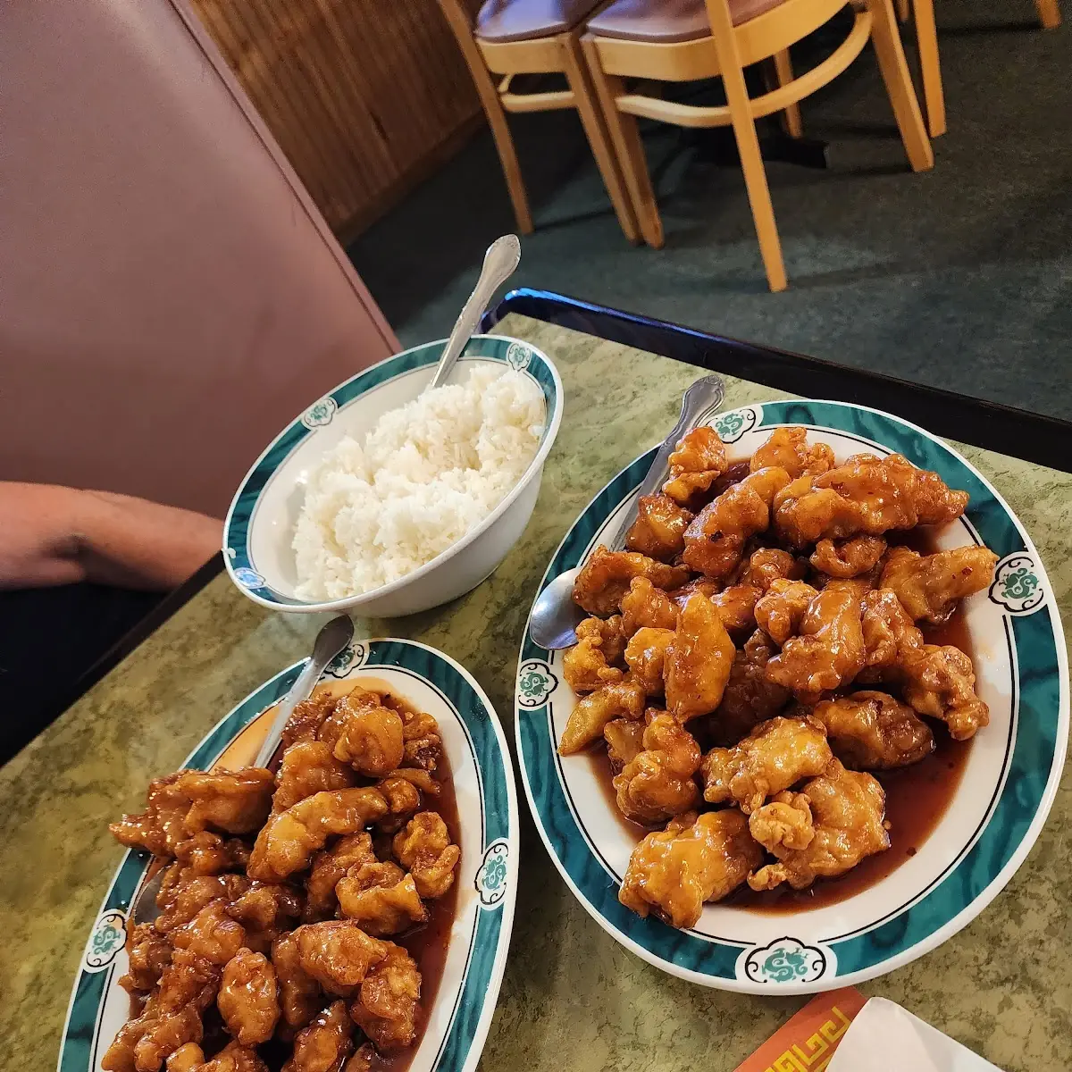 Sesame Chicken with Fried Rice