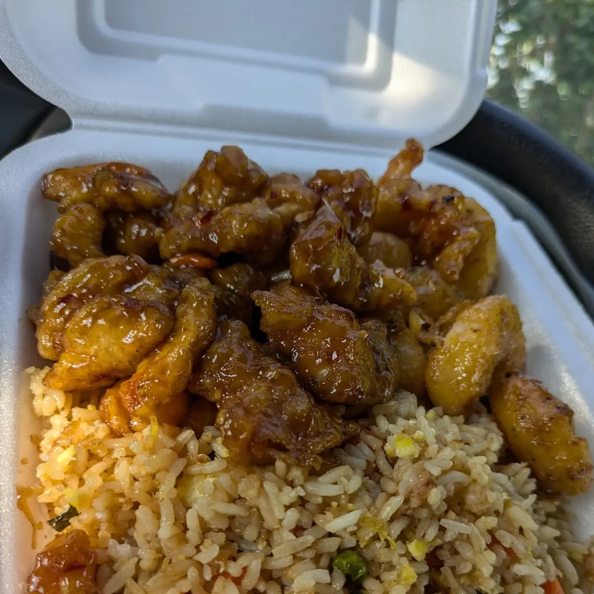 Honey Almond Chicken Orange Chicken Fried Rice
