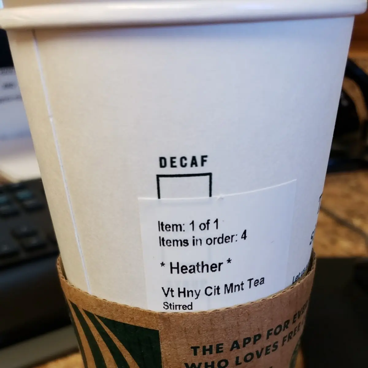 Honey Mint Tea