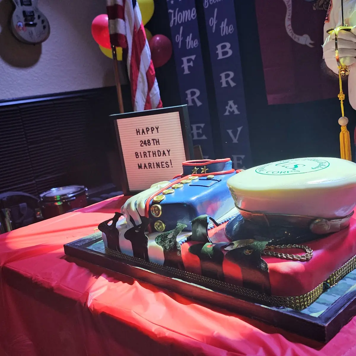 Marine Corps Birthday Cake