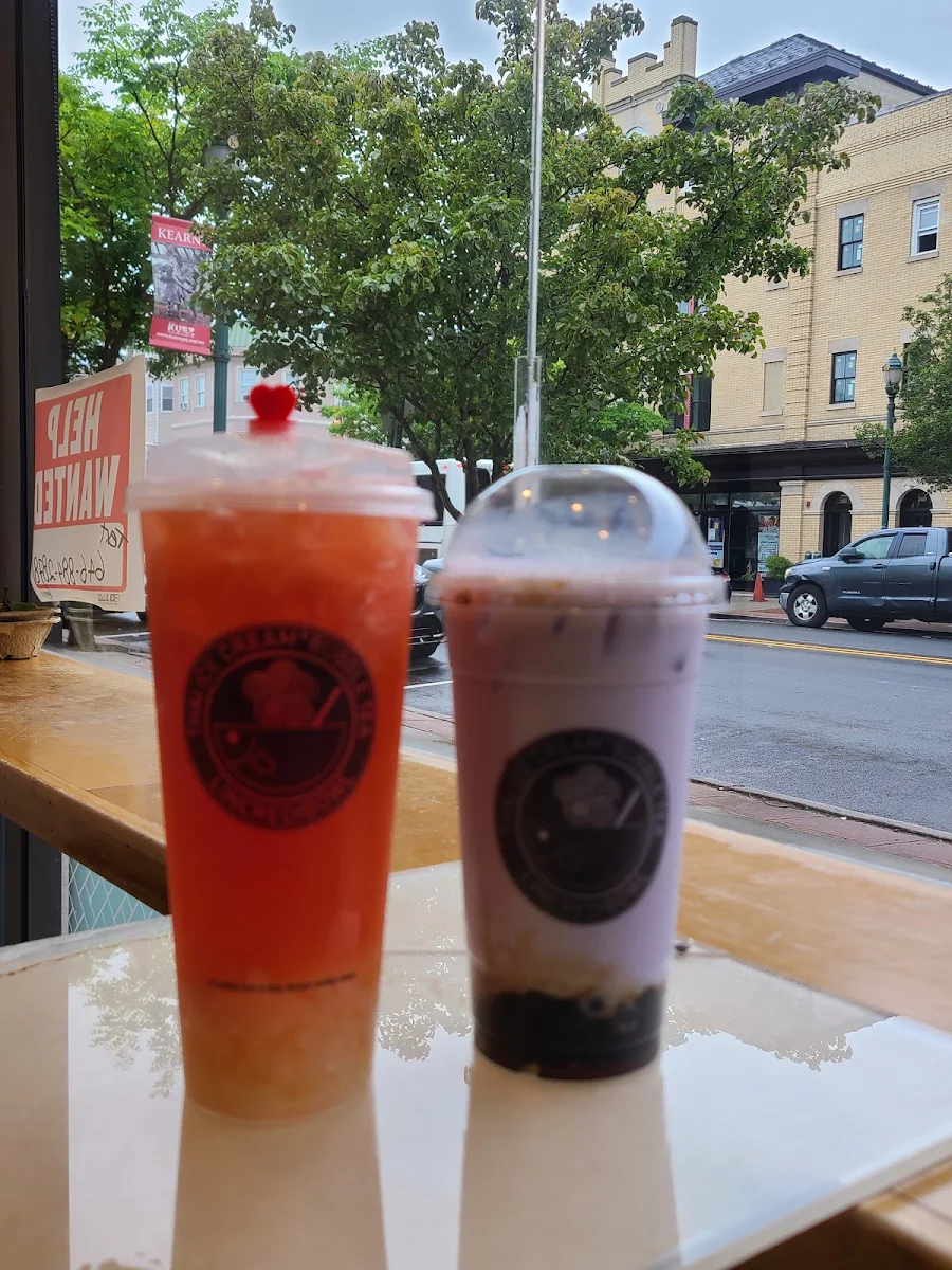 Taro and Passion Fruit Tea