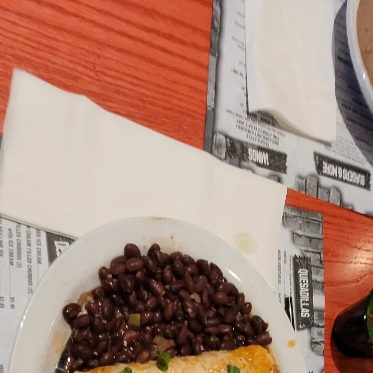 2 Burritos with Lime Rice and Black Beans