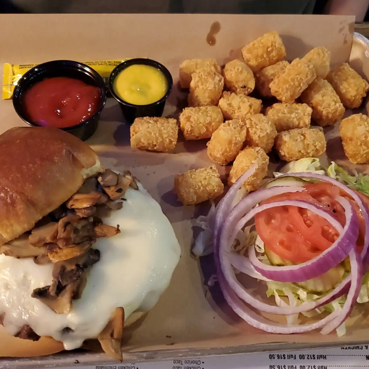 Mushroom Swiss Burger