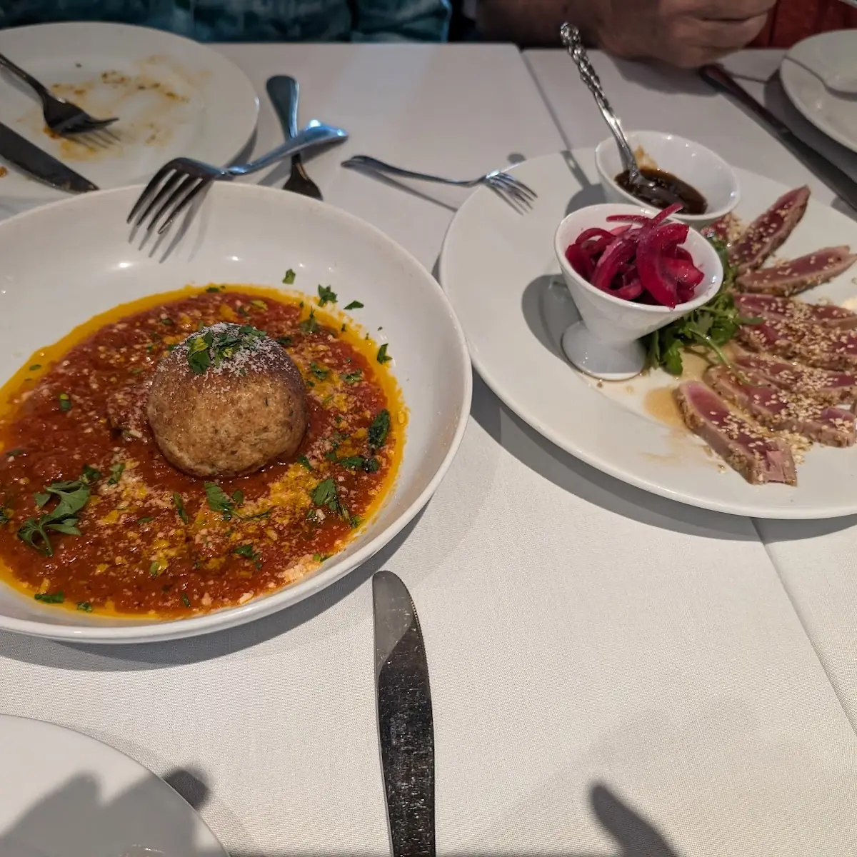 Arancini and Rare Seared Tuna