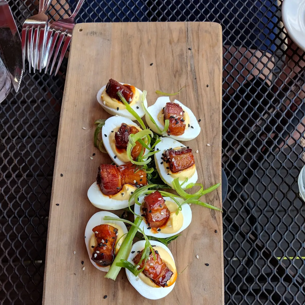 Thai Pork Belly Deviled Eggs