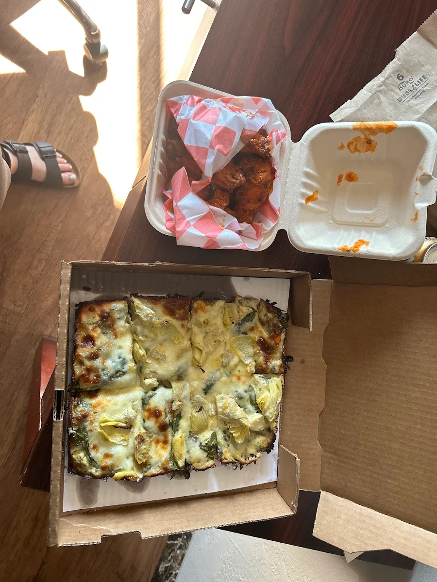 Spinach Artichoke Pizza