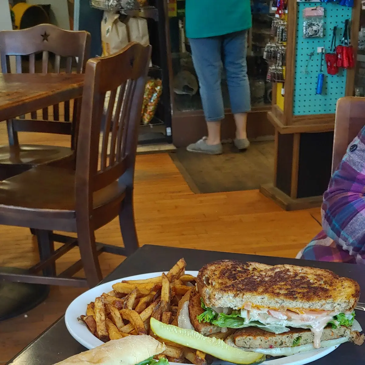 Veggie Patty Sandwich with Fries