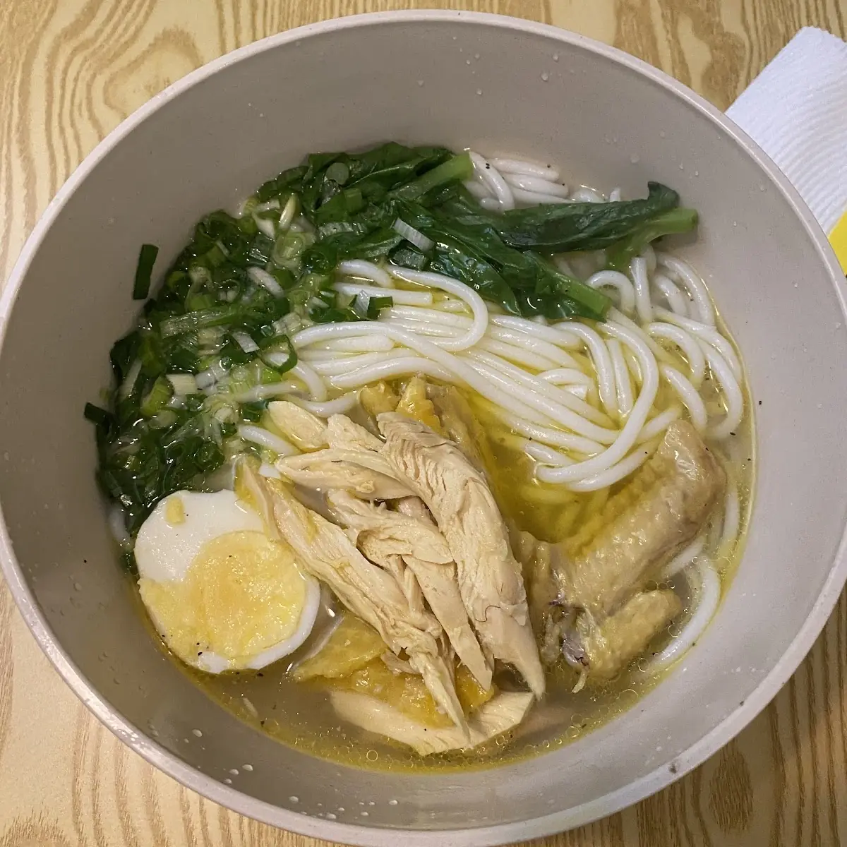 Style Chicken Rice Noodle Soup