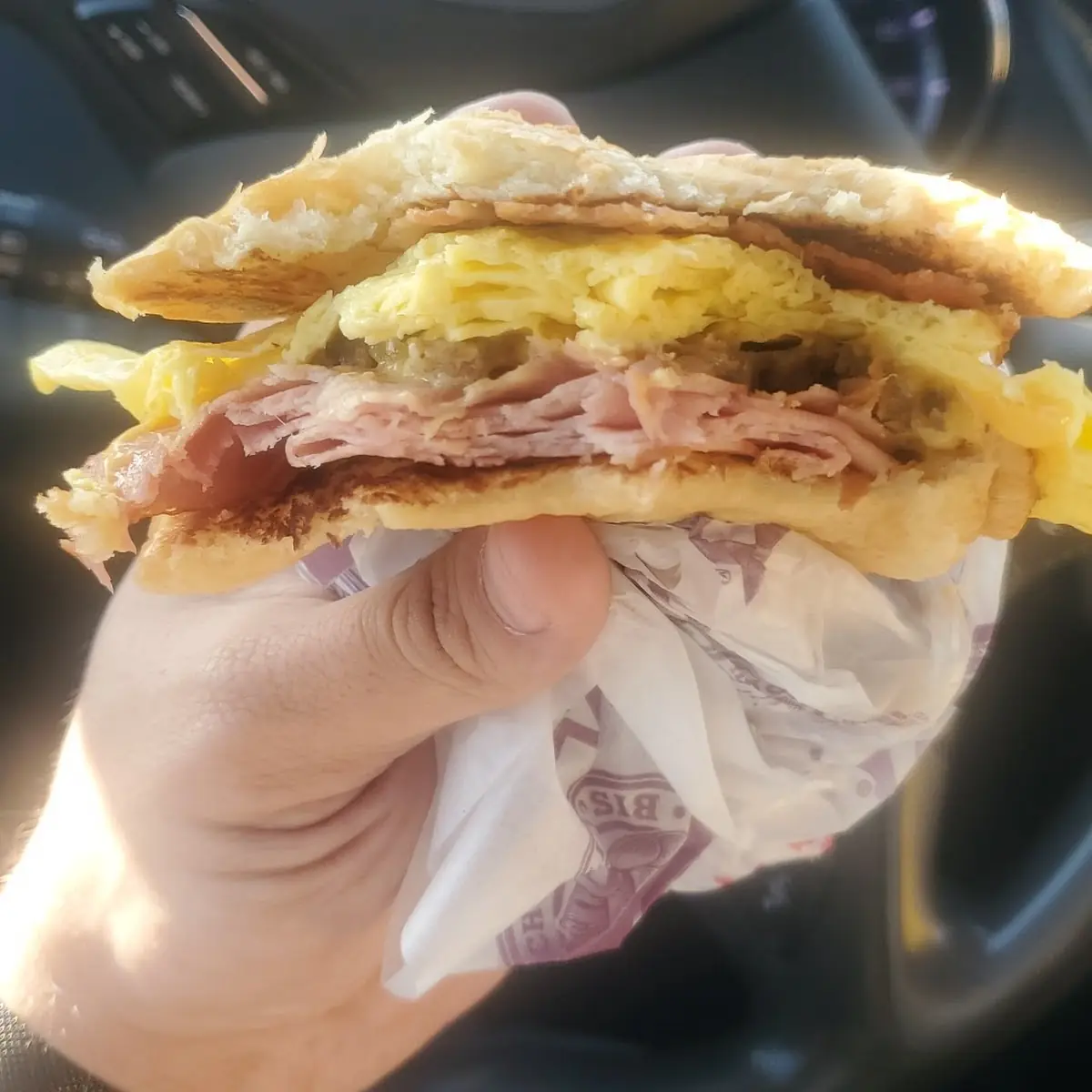 Big Hot Ham 'N' Cheese Burger