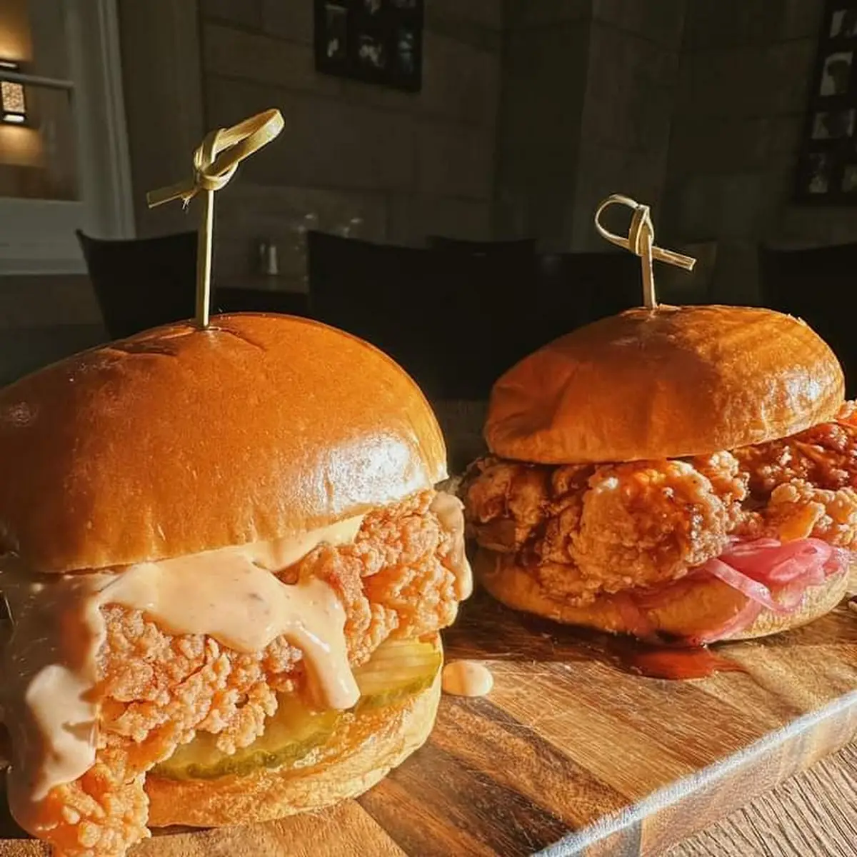Our Crispy Fried Chicken on Brioche