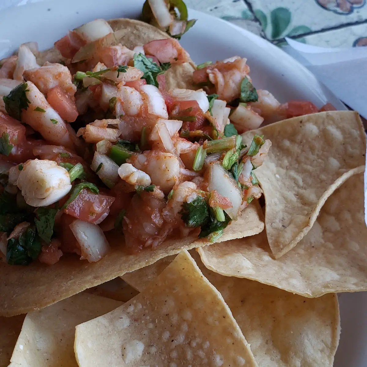 Shrimp Ceviche Tostada
