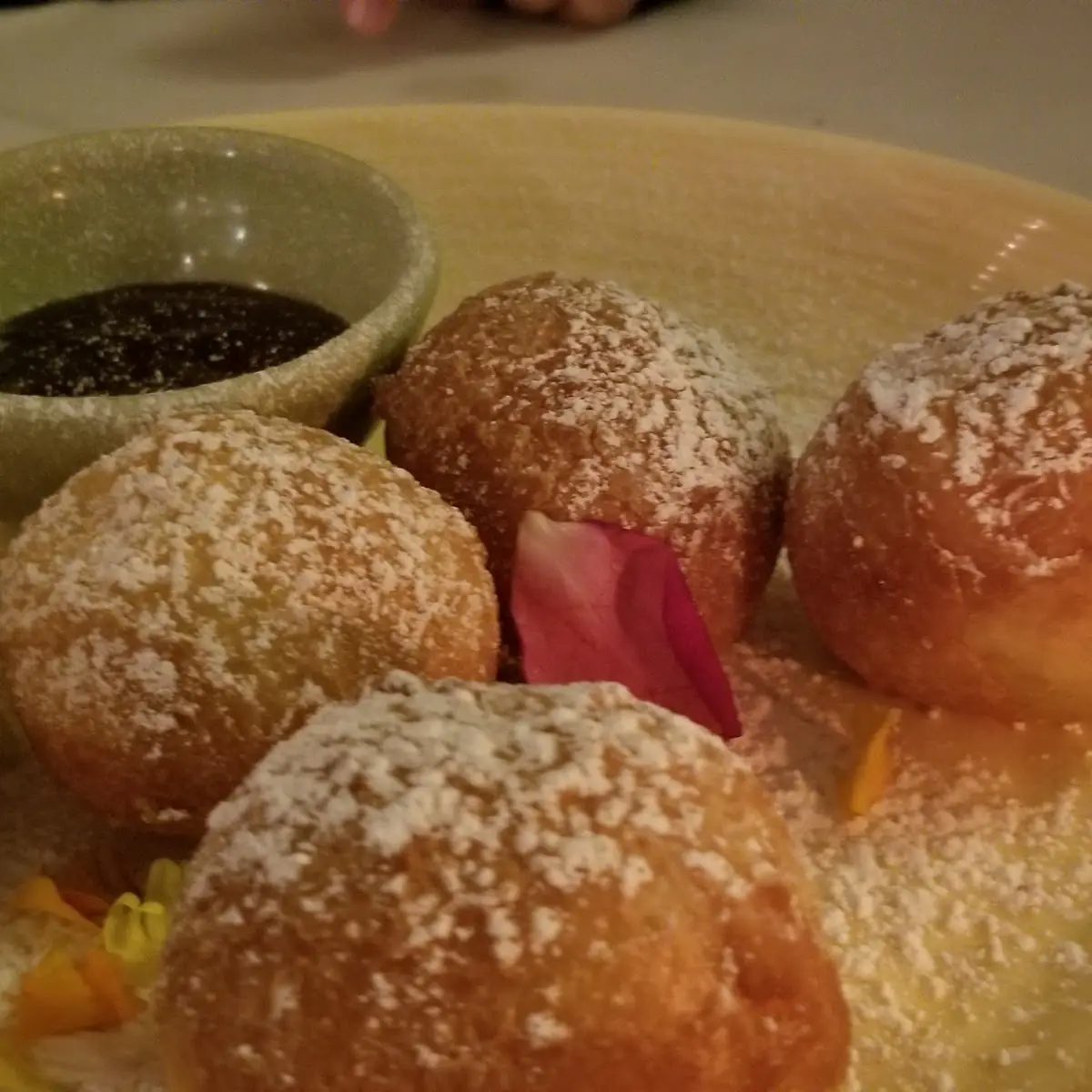 Beignets with Chocolate Dipping Sauce